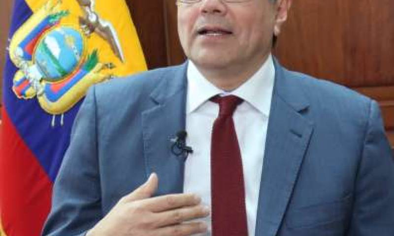 FUNCIONARIO. José Valencia, canciller de Ecuador. Foto: La Hora