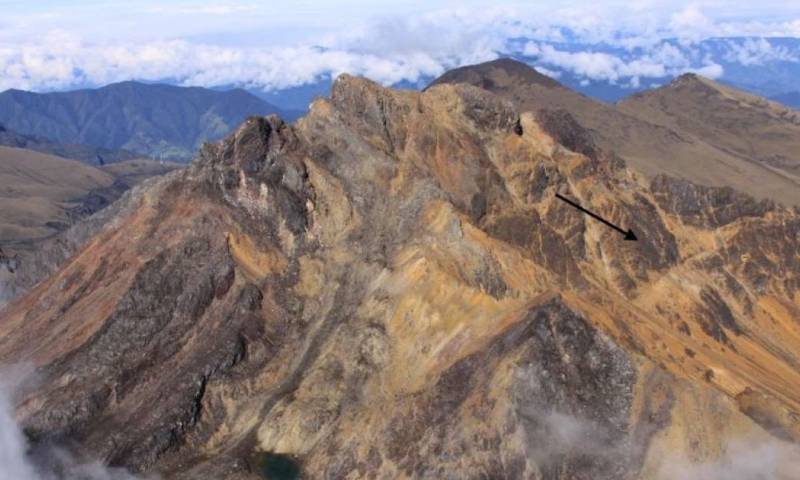 El complejo volcánico Chiles-Cerro Negro está a 24 kilómetros de Tulcán / Foto: cortesía IG