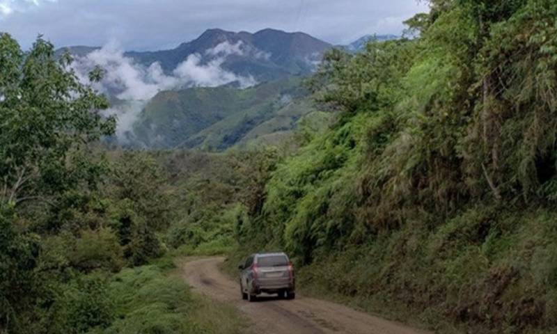 La obra beneficiará de forma directa a 10.800 habitantes del cantón Chinchipe / Foto: cortesía MTOP