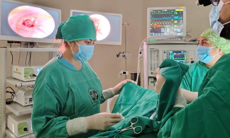 La operación se llevó a cabo en el Hospital General José María Velasco Ibarra de Tena / Foto: cortesía Ministerio de Salud