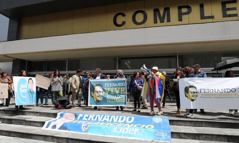 La protesta se llevó a cabo frente al Complejo Judicial Norte de Quito / Foto: EFE