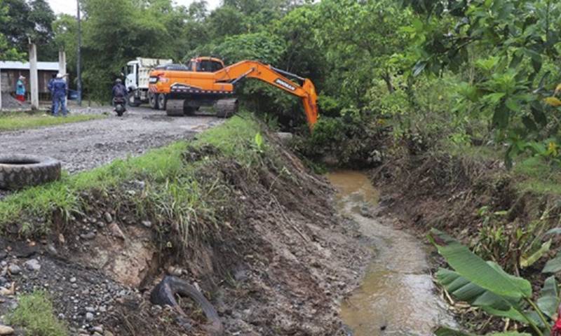 Los trabajos se realizan en el barrio Nuevo Coca / Foto: cortesía Municipio de El Coca