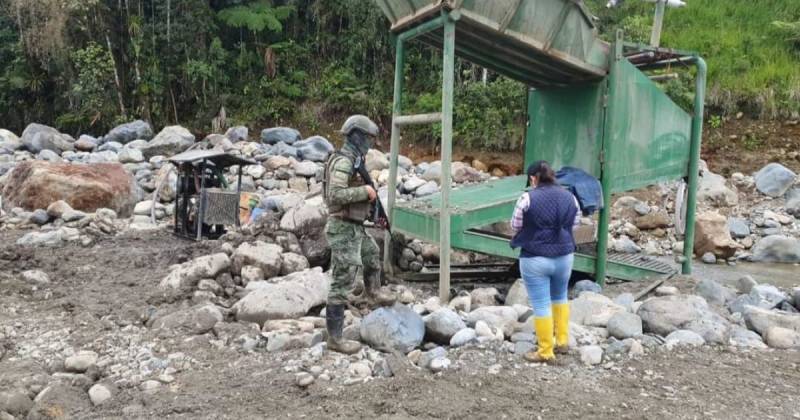 La minería ilegal ha generado preocupación por su impacto ambiental / Foto: cortesía FF.AA.