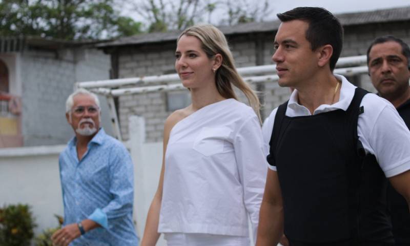 Con casi el 78 % de los votos escrutados, González ostentaba el 33,19 % de los votos y Noboa el 24,04 % / Foto: cortesía Daniel Noboa